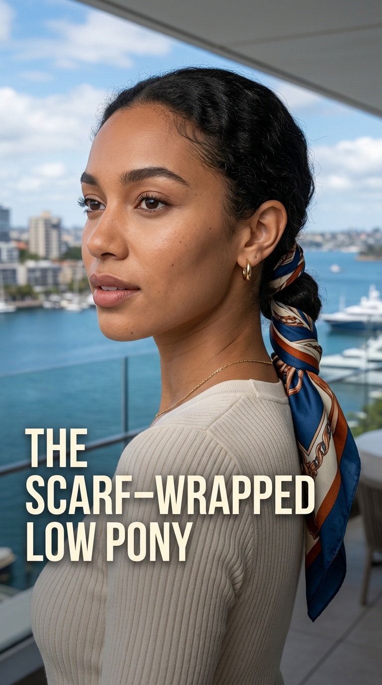 The Scarf-Wrapped Low Pony