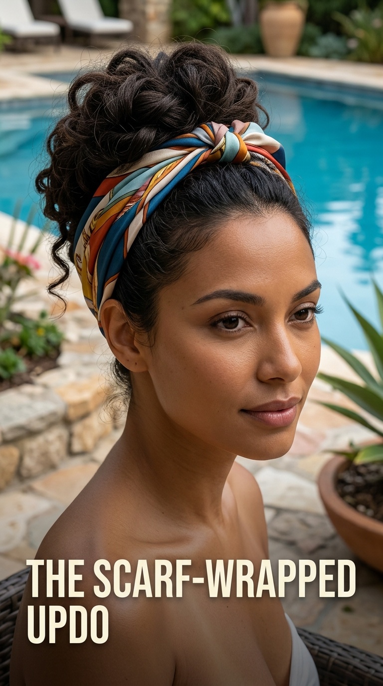 The Scarf-Wrapped Updo