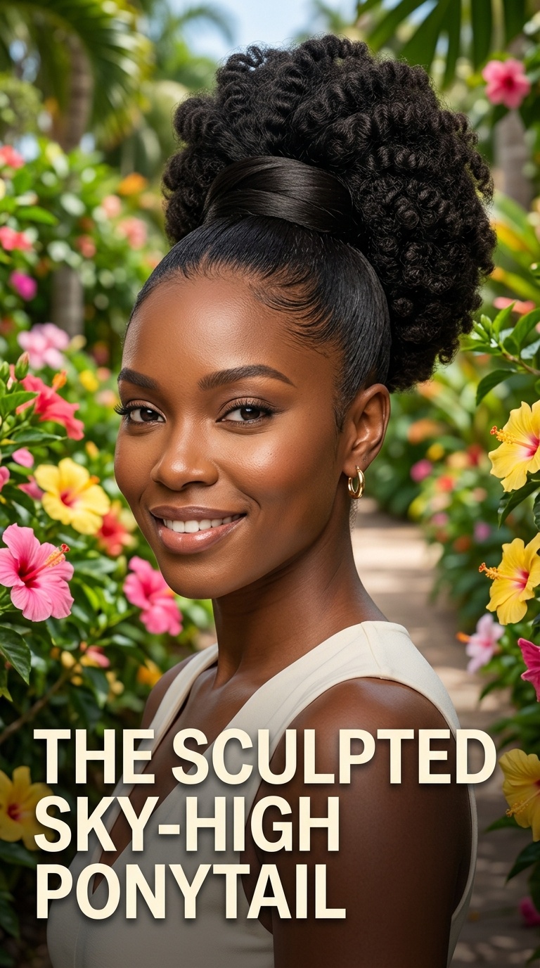 The Sculpted Sky-High Ponytail