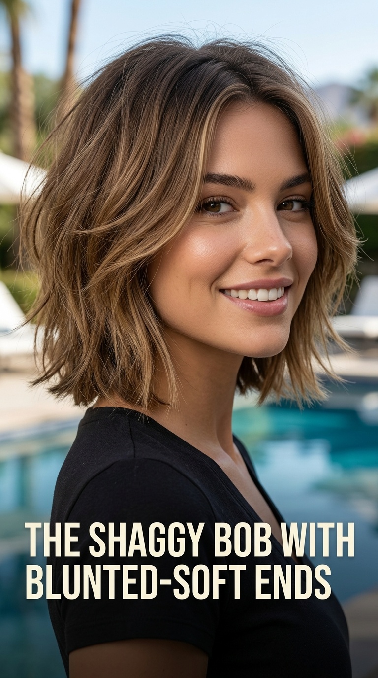 The Shaggy Bob with Blunted-Soft Ends