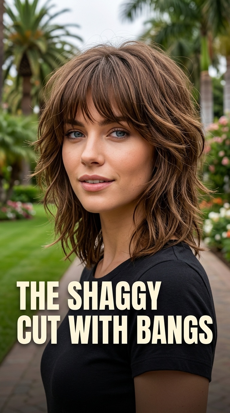The Shaggy Cut with Bangs