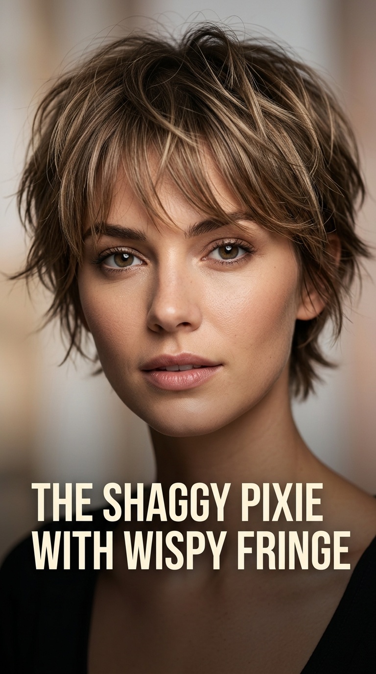 The Shaggy Pixie with Wispy Fringe