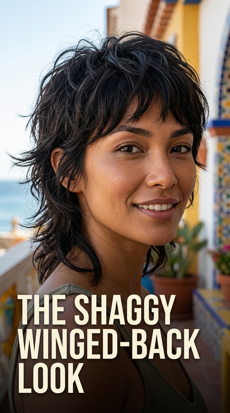 The Shaggy Winged-Back Look