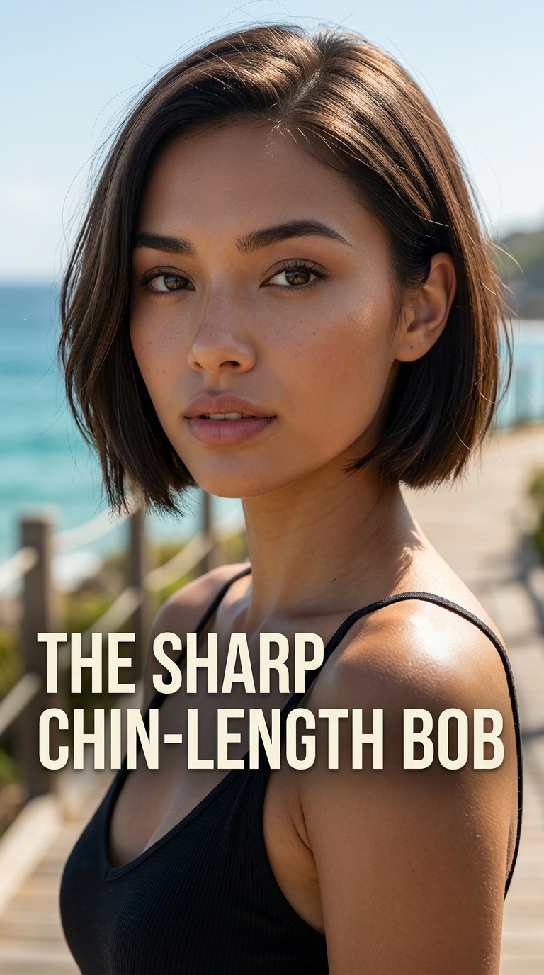 The Sharp Chin-Length Bob