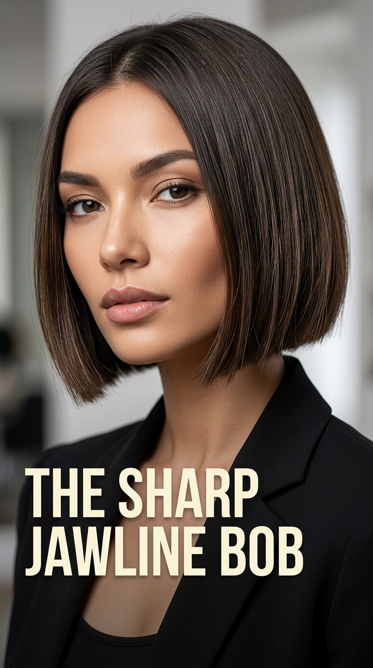 The Sharp Jawline Bob