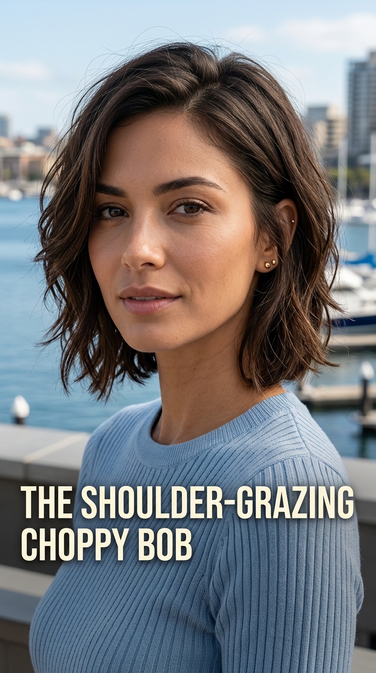 The Shoulder-Grazing Choppy Bob