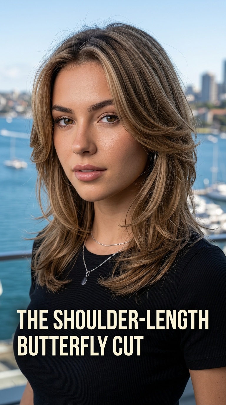 The Shoulder-Length Butterfly Cut