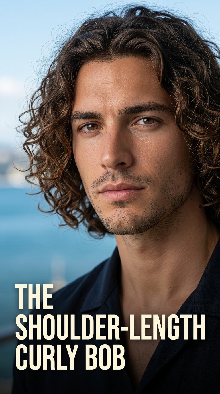 The Shoulder-Length Curly Bob