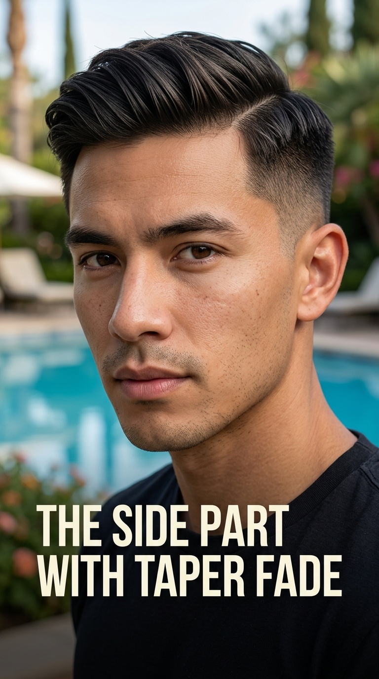 The Side Part with Taper Fade