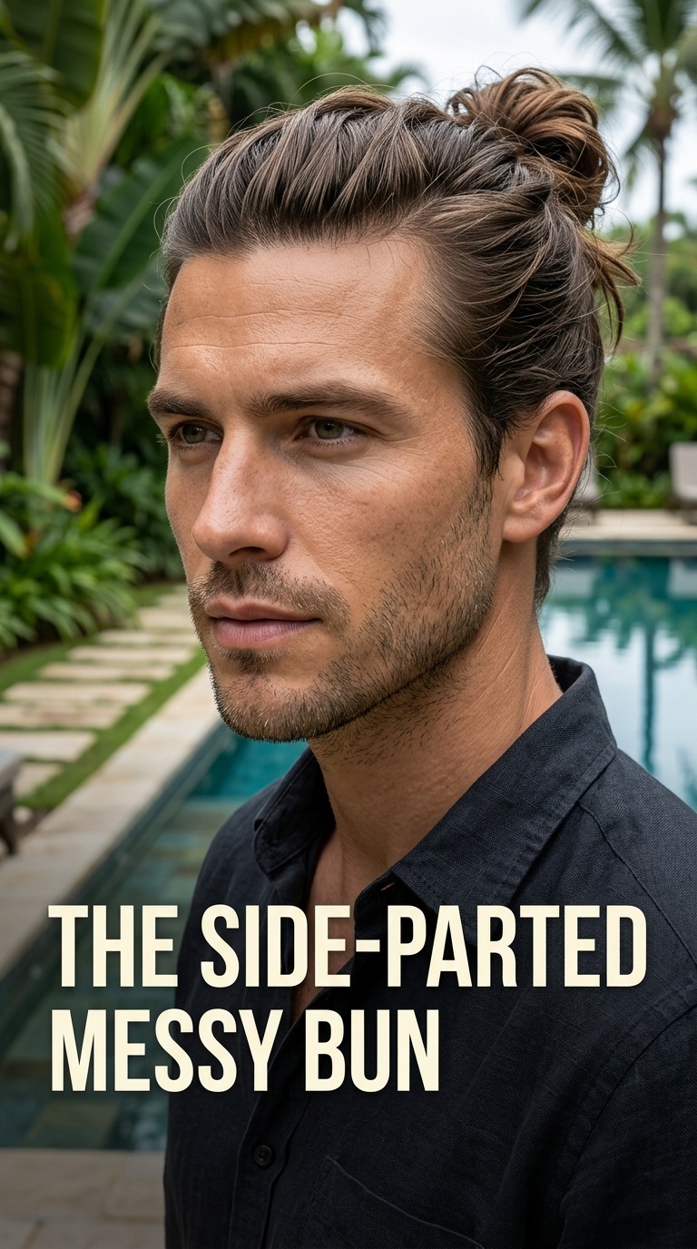 The Side-Parted Messy Bun