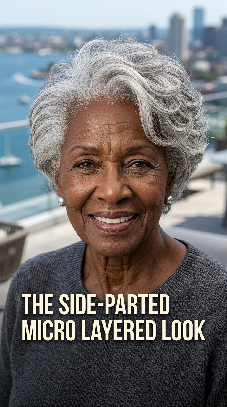 The Side-Parted Micro Layered Look