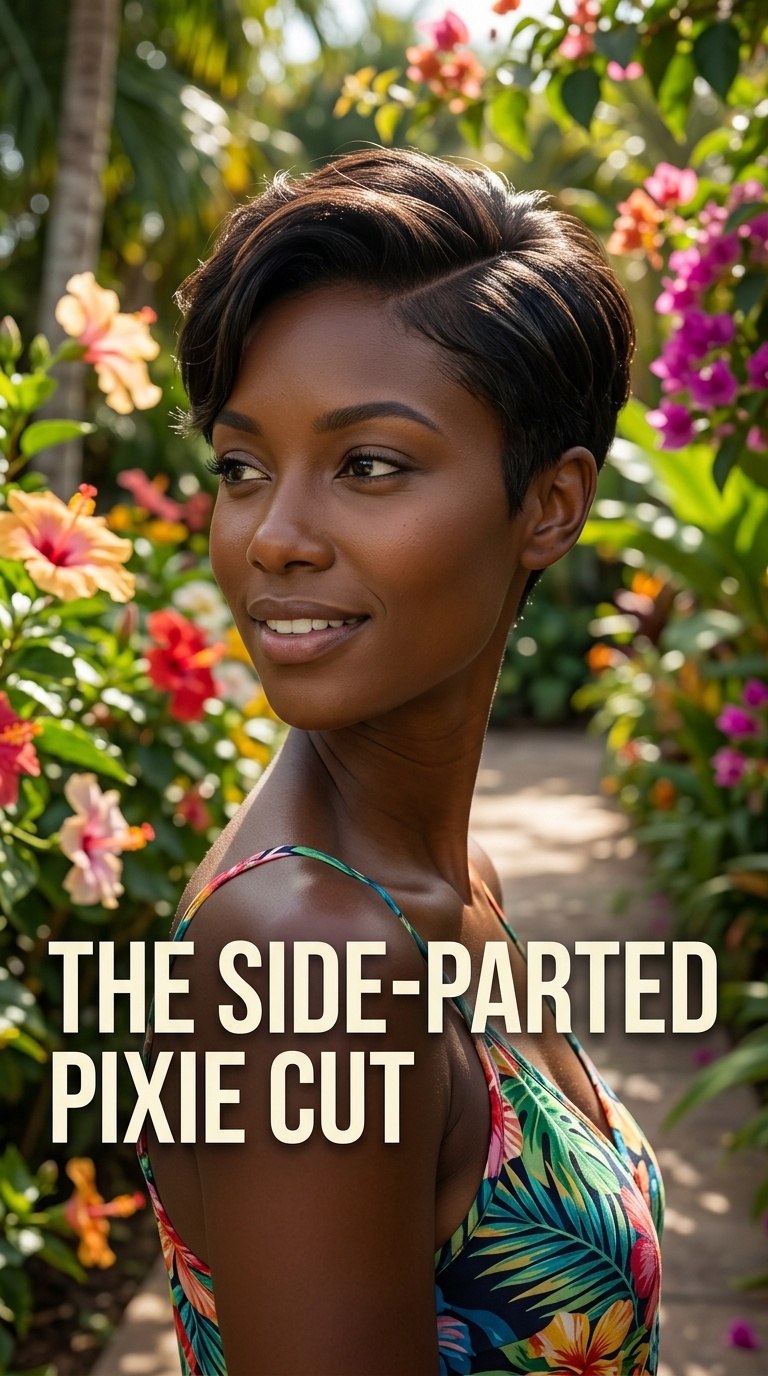The Side-Parted Pixie Cut