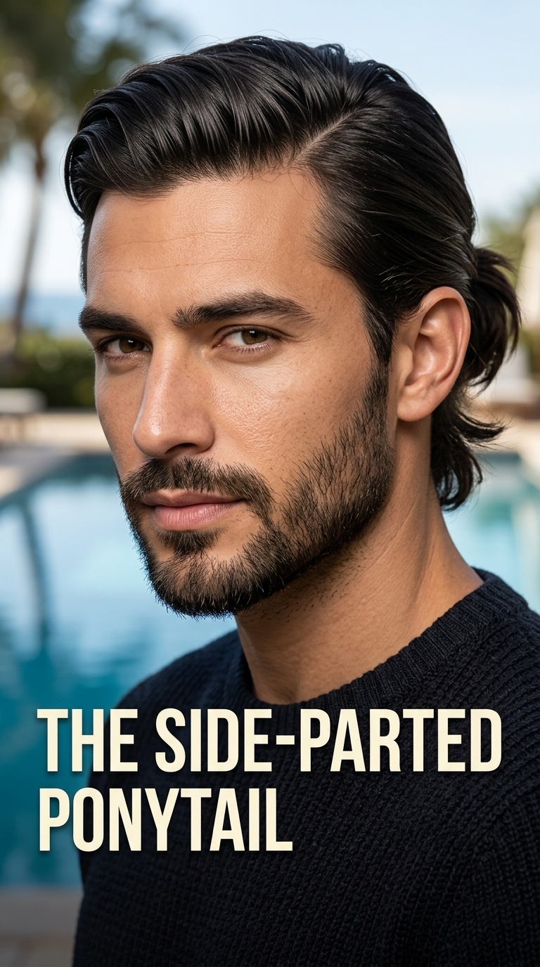 The Side-Parted Ponytail