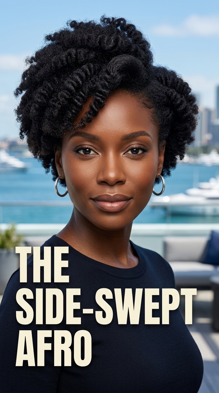 The Side-Swept Afro