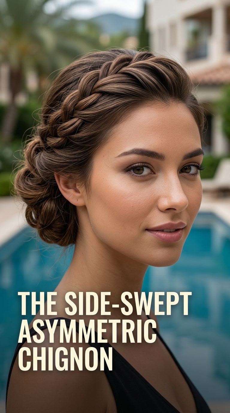 The Side-Swept Asymmetric Chignon