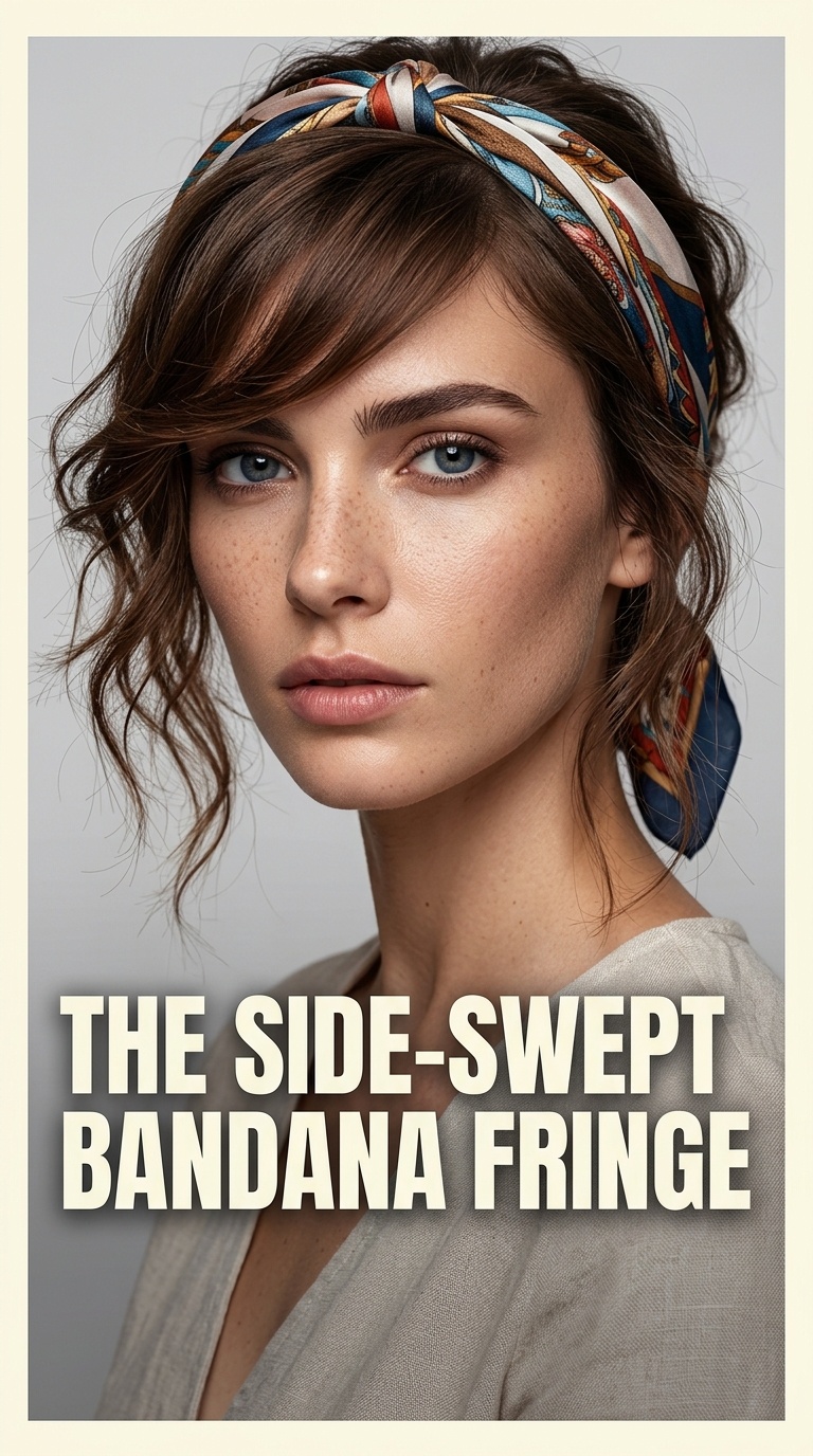 The Side-Swept Bandana Fringe
