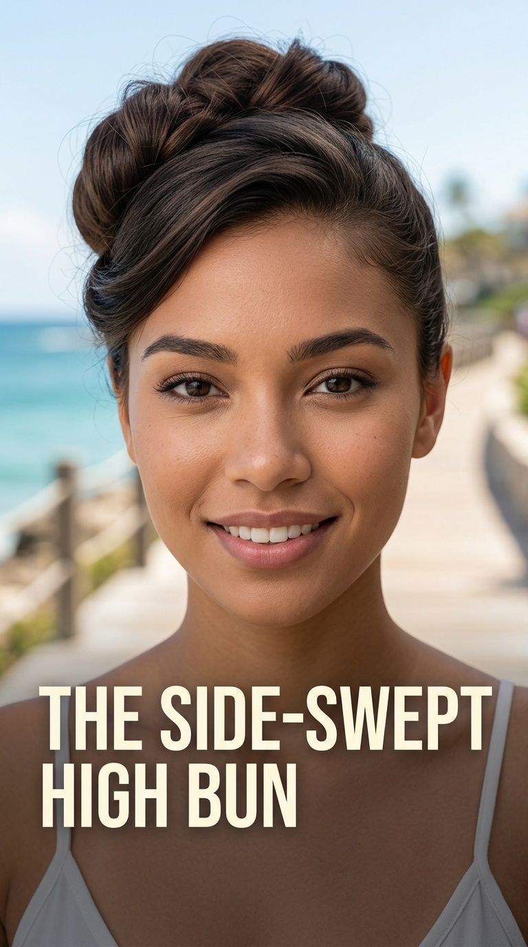 The Side-Swept High Bun