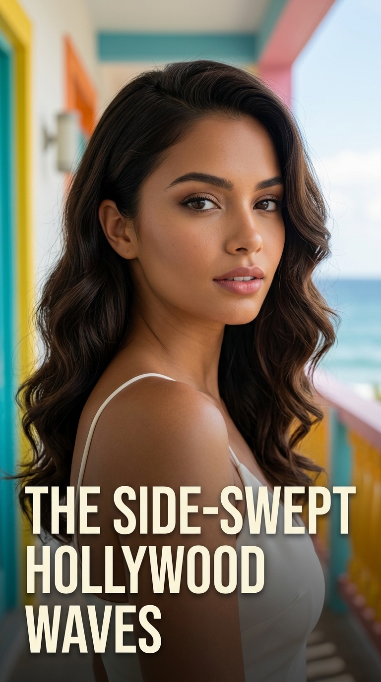 The Side-Swept Hollywood Waves