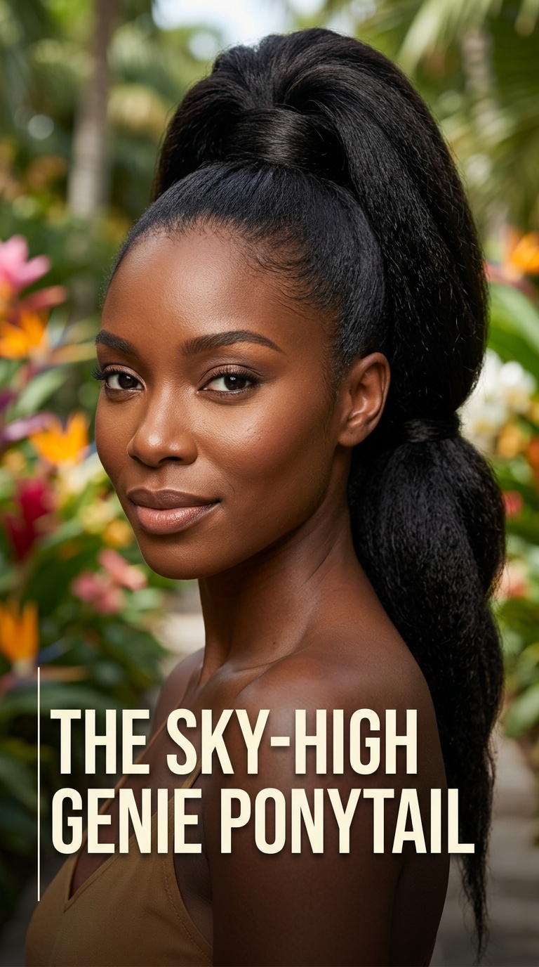 The Sky-High Genie Ponytail