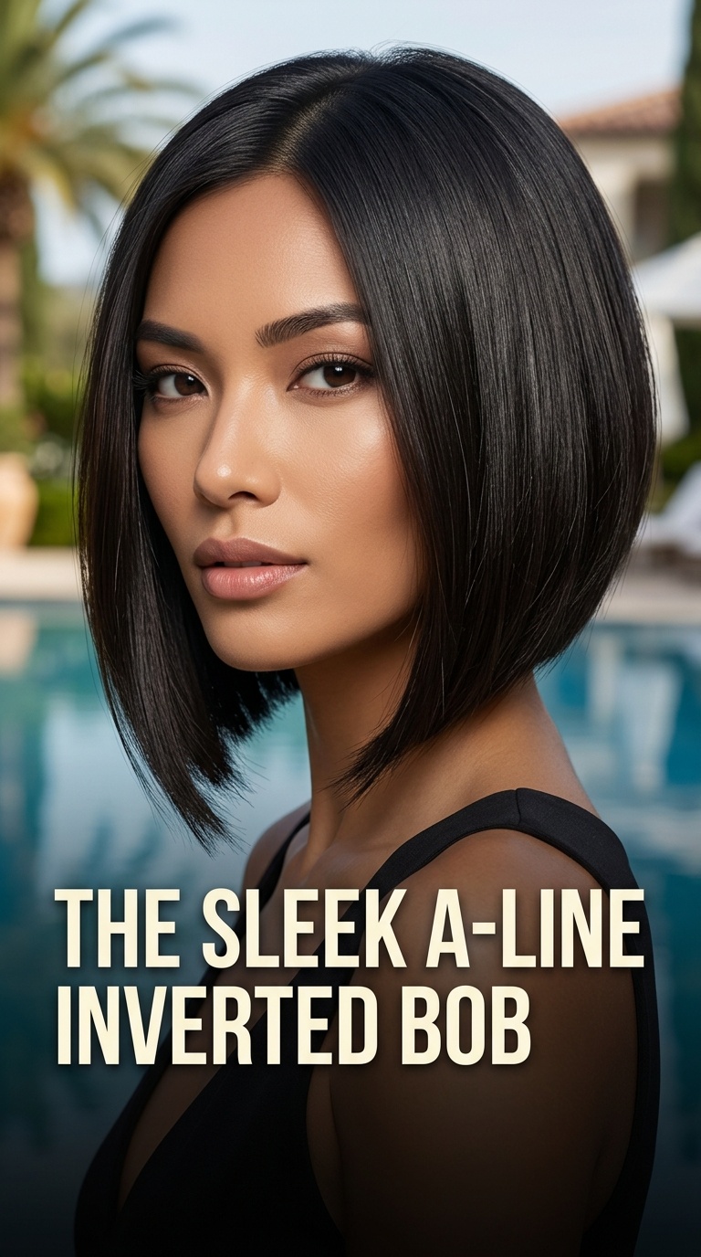 The Sleek A-Line Inverted Bob