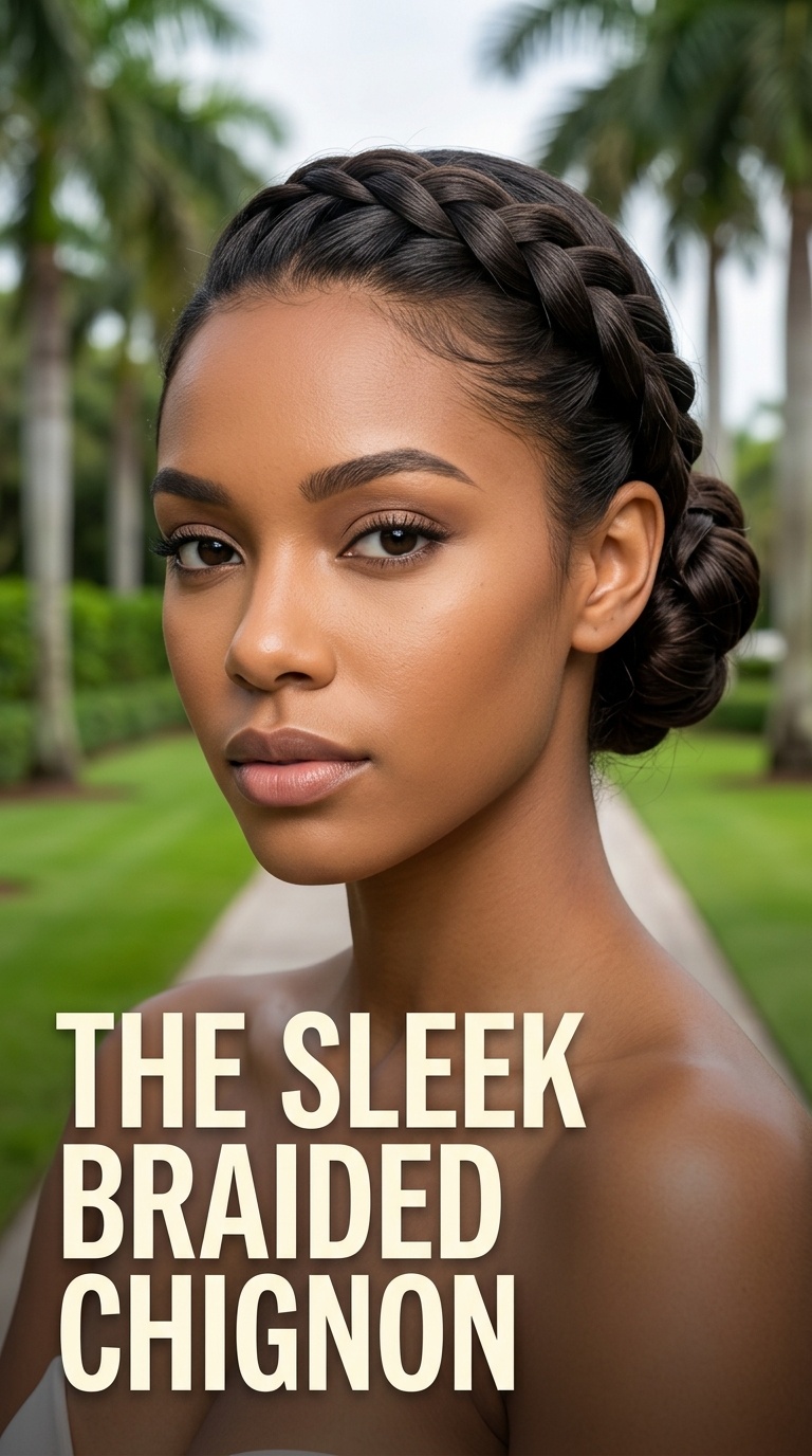 The Sleek Braided Chignon
