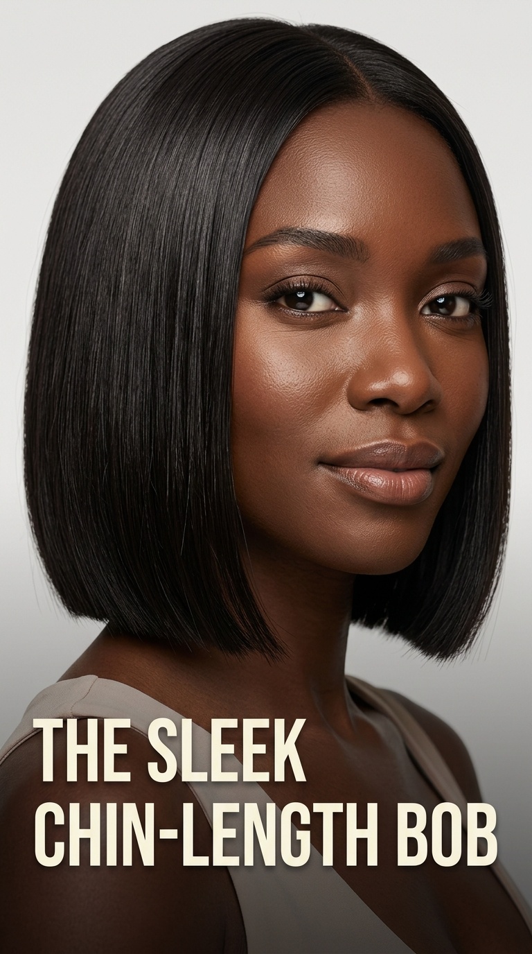 The Sleek Chin-Length Bob
