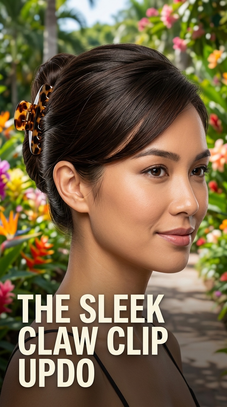 The Sleek Claw Clip Updo