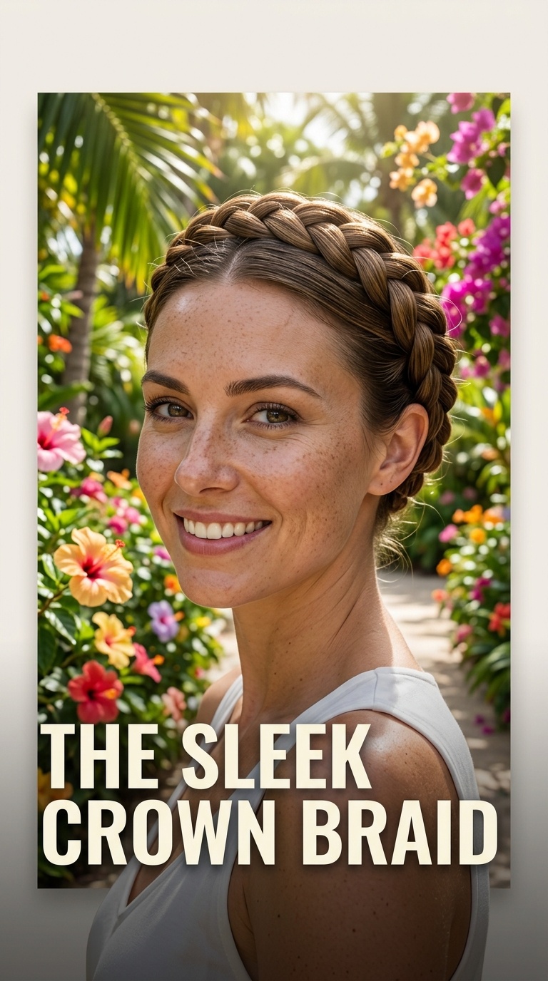 The Sleek Crown Braid