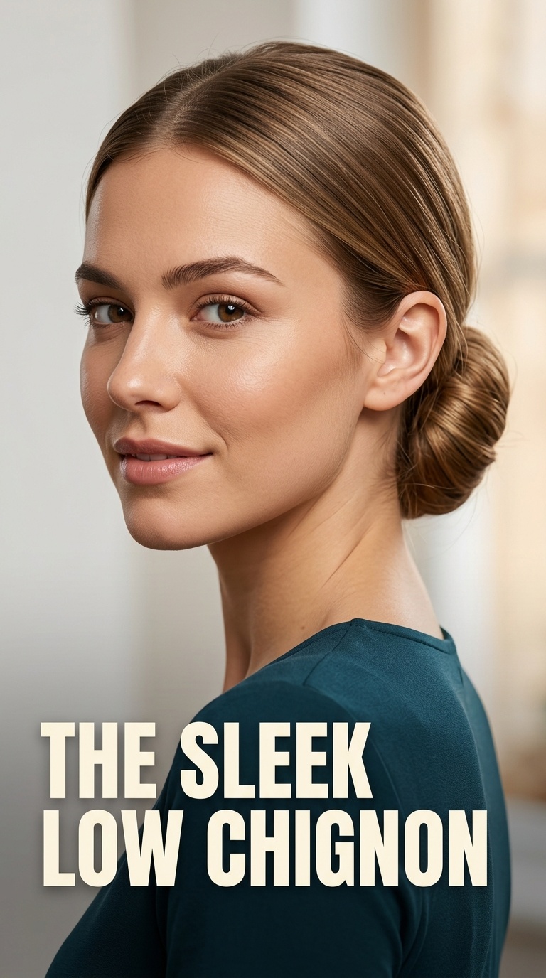 The Sleek Low Chignon