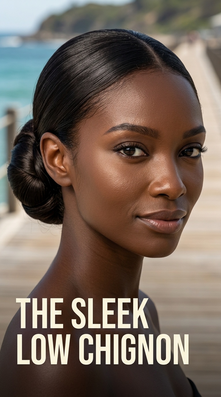 The Sleek Low Chignon