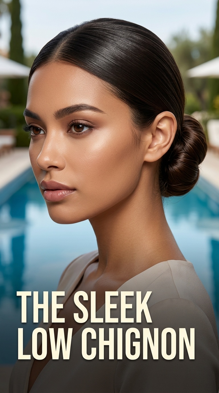 The Sleek Low Chignon