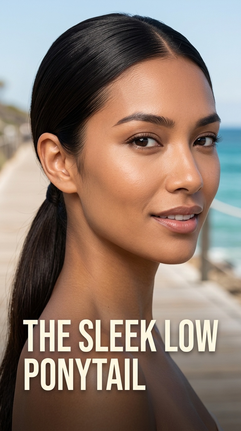 The Sleek Low Ponytail