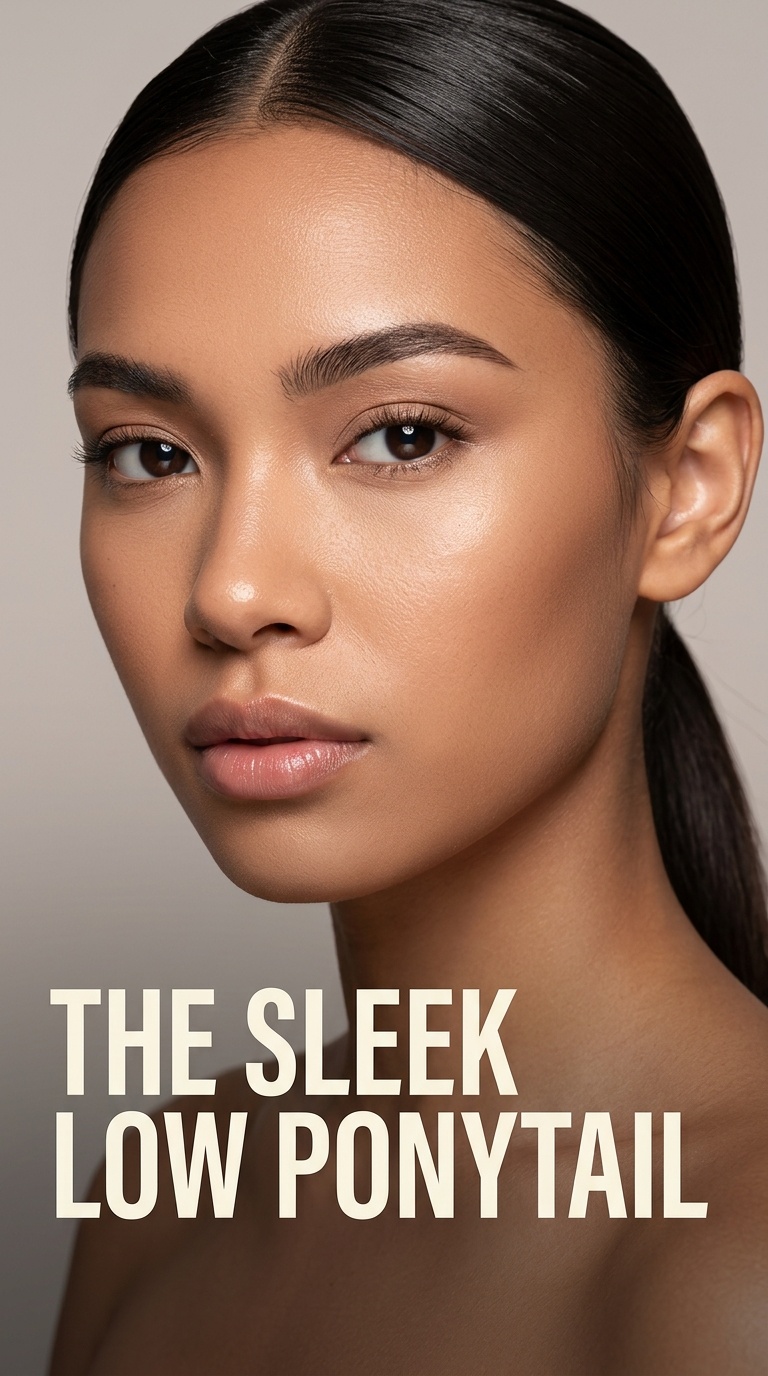 The Sleek Low Ponytail