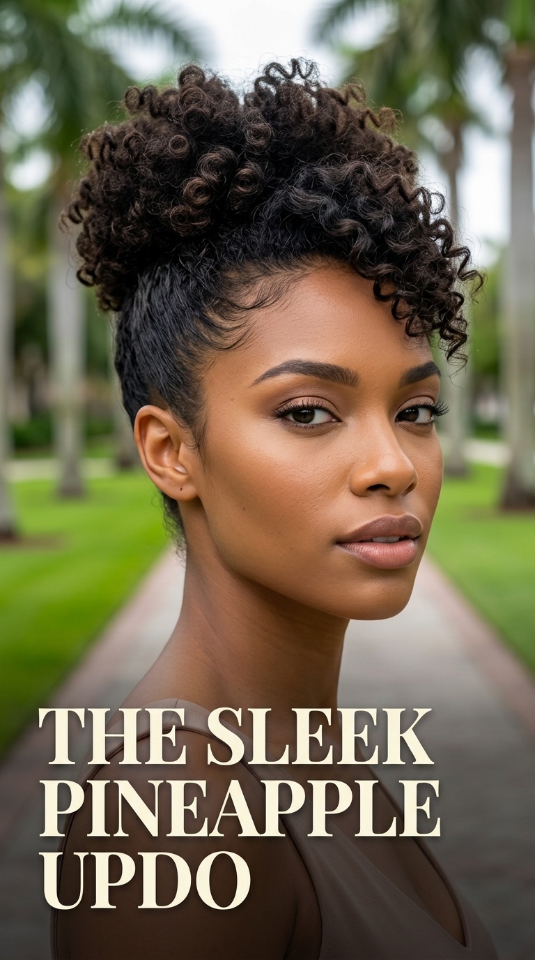 The Sleek Pineapple Updo