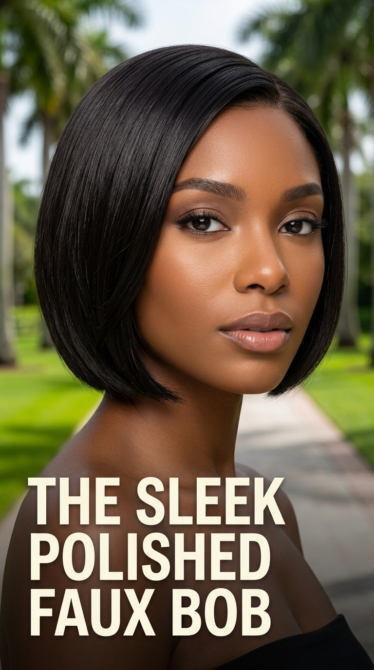 The Sleek Polished Faux Bob