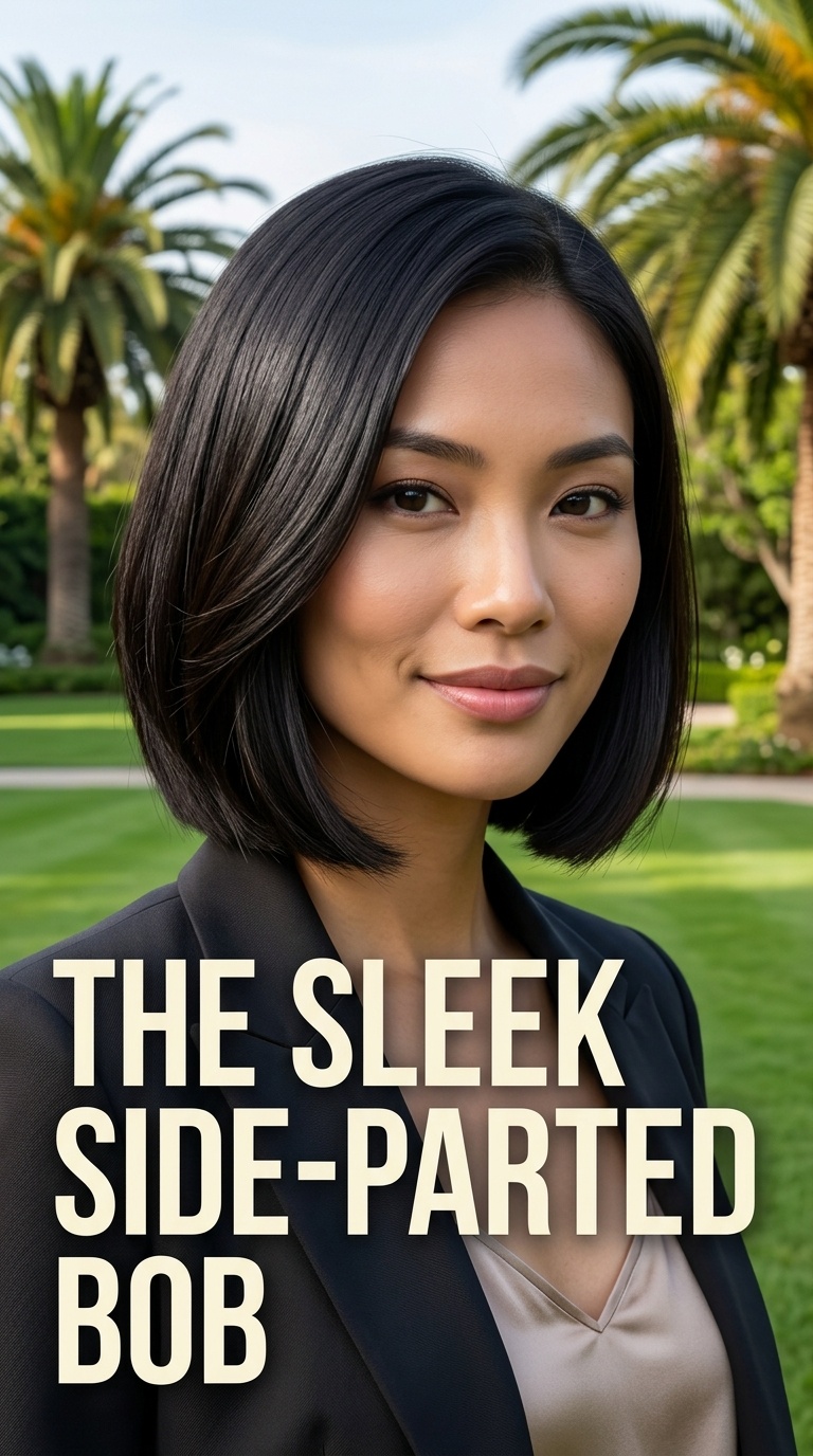 The Sleek Side-Parted Bob
