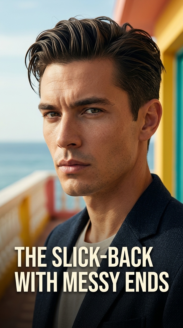 The Slick-Back with Messy Ends