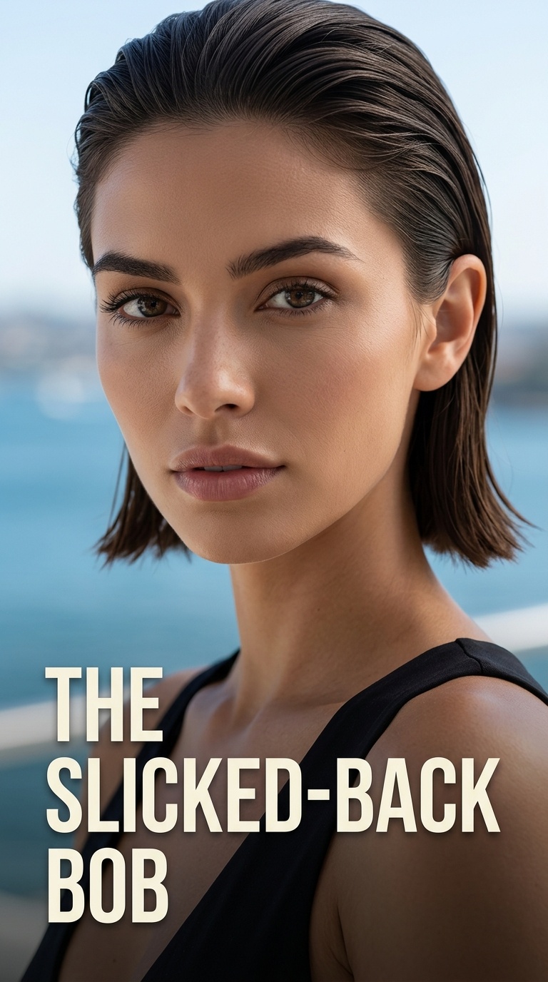 The Slicked-Back Bob