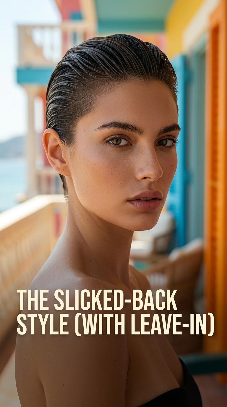 The Slicked-Back Style (with Leave-in)