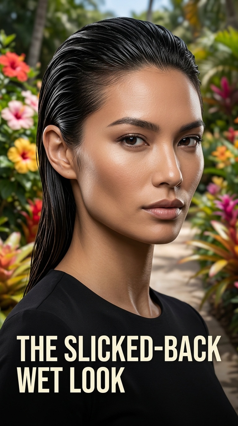 The Slicked-Back Wet Look