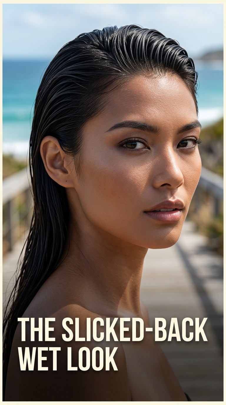 The Slicked-Back Wet Look