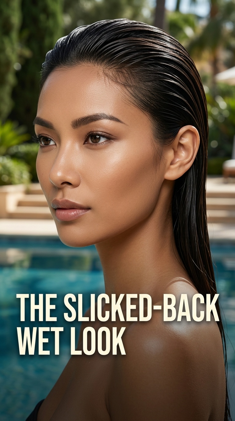 The Slicked-Back Wet Look
