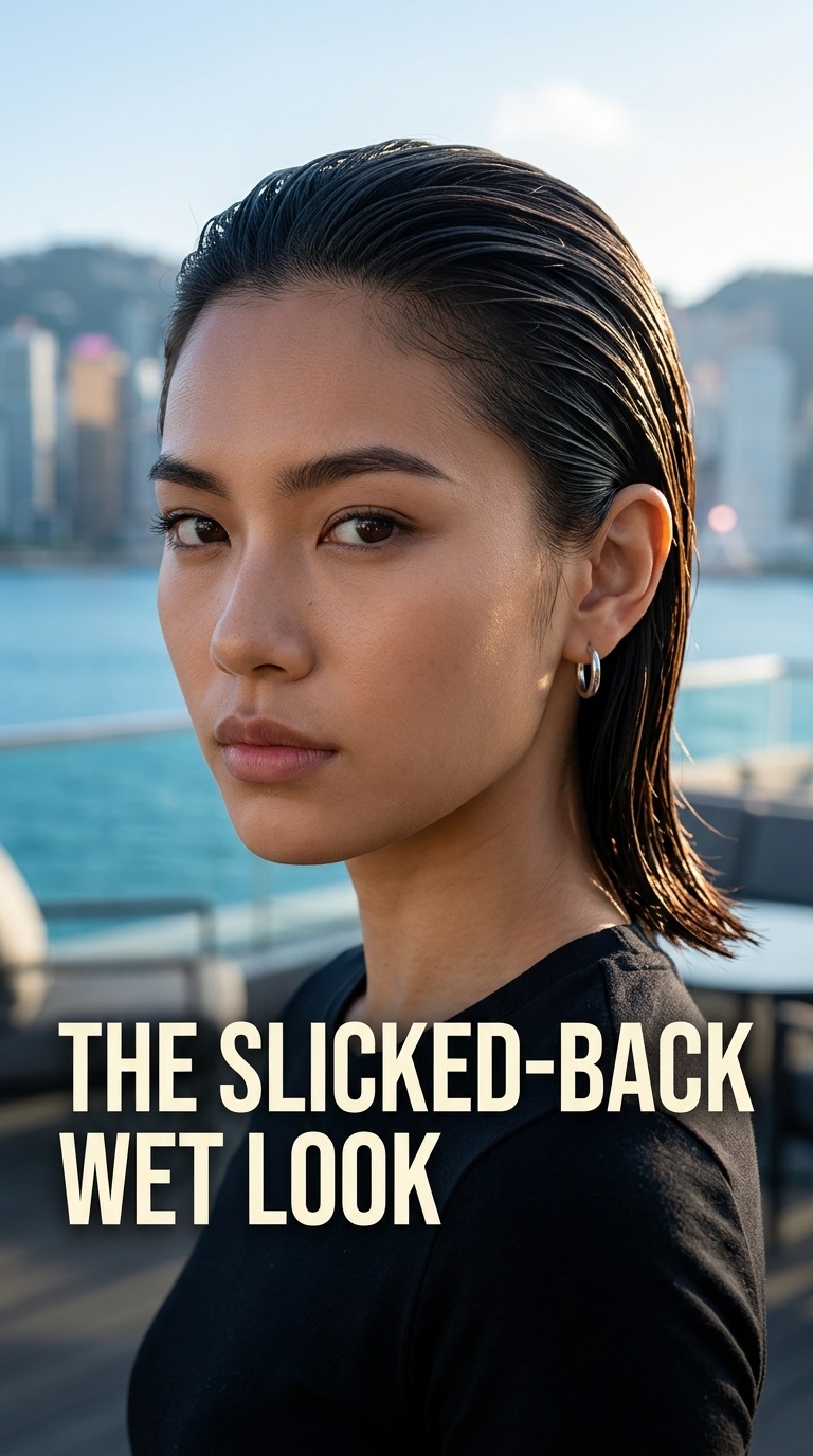 The Slicked-Back Wet Look