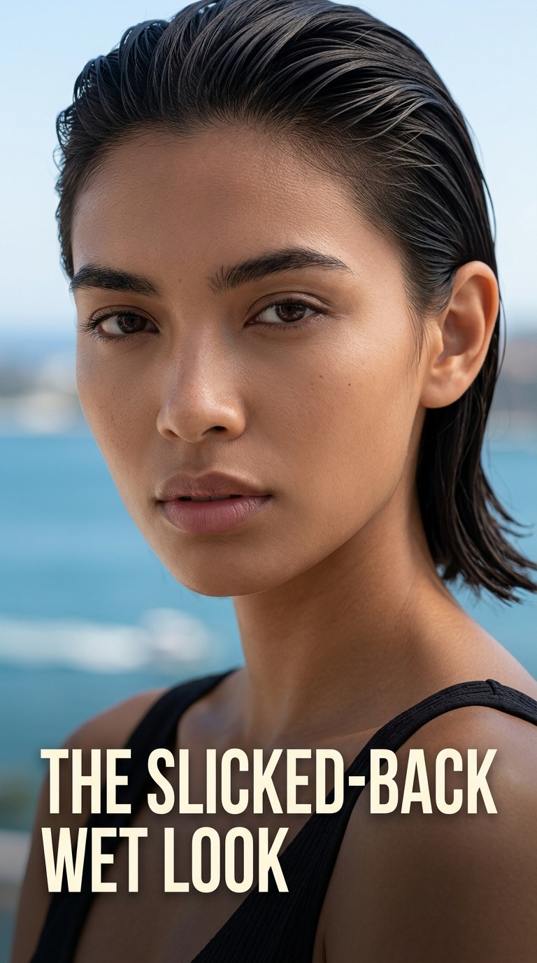 The Slicked-Back Wet Look
