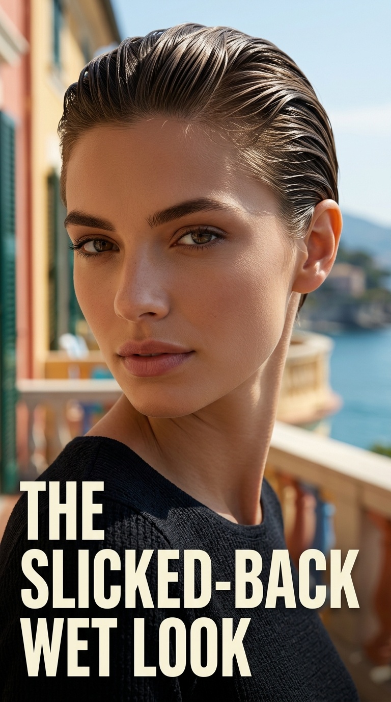 The Slicked-Back Wet Look