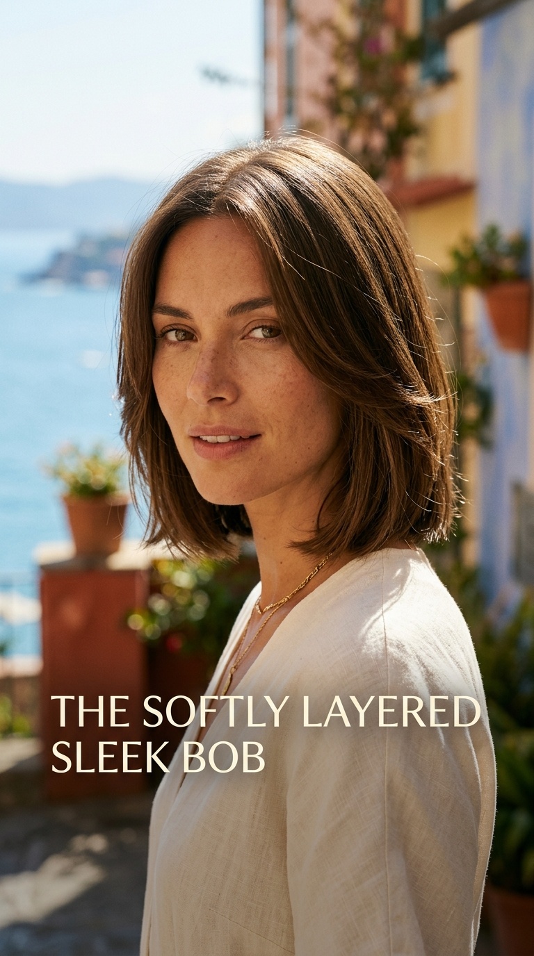 The Softly Layered Sleek Bob