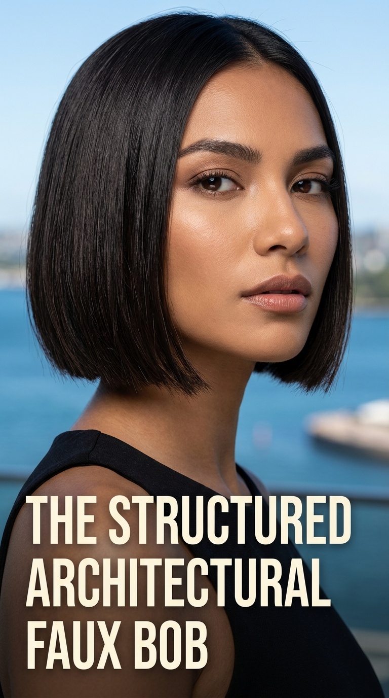The Structured Architectural Faux Bob