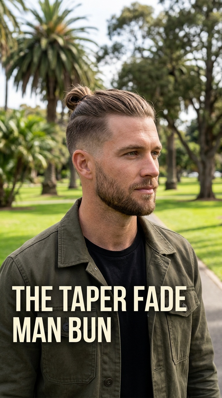 The Taper Fade Man Bun
