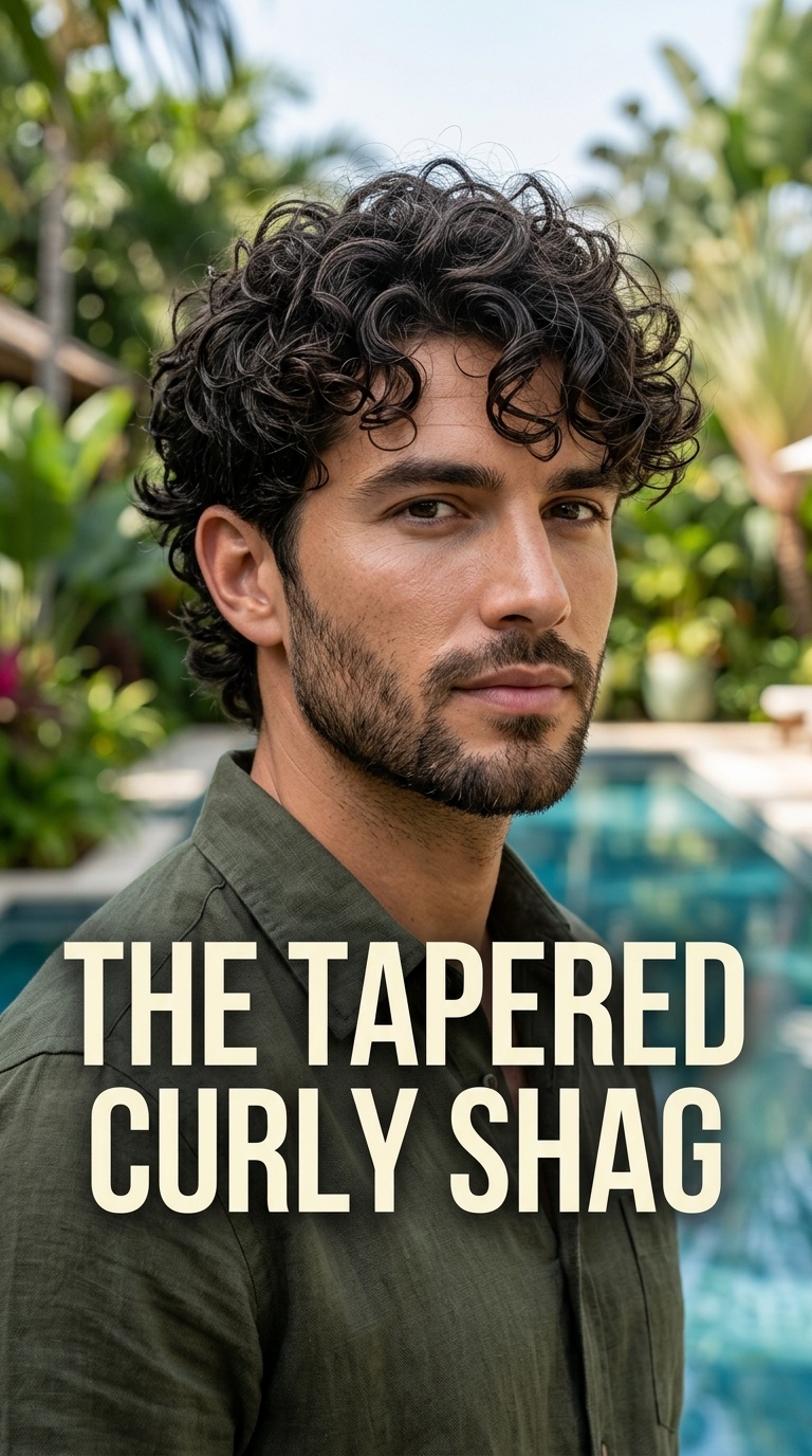 The Tapered Curly Shag