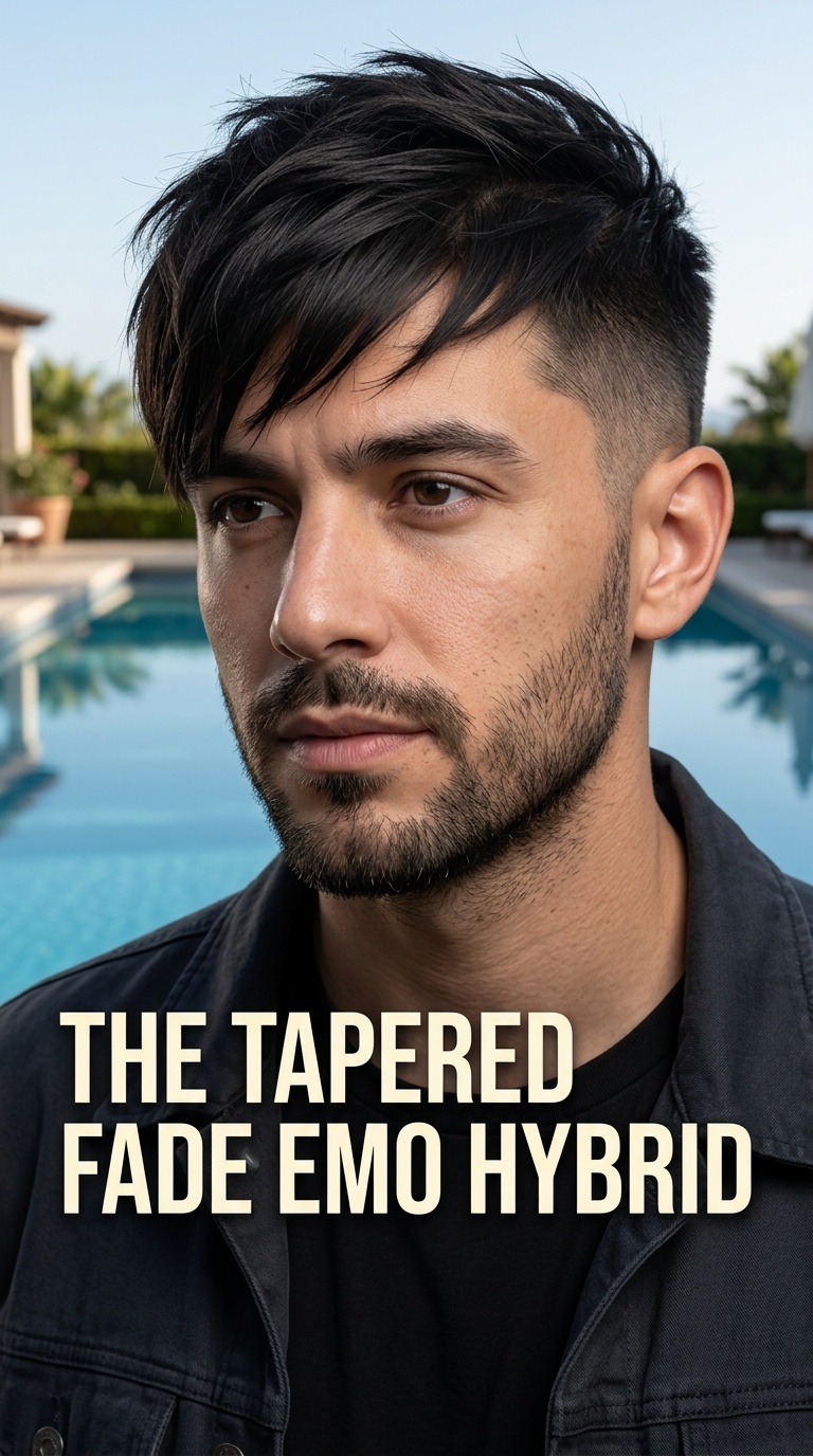 The Tapered Fade Emo Hybrid